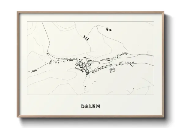 Une affiche de carte sur Dalem