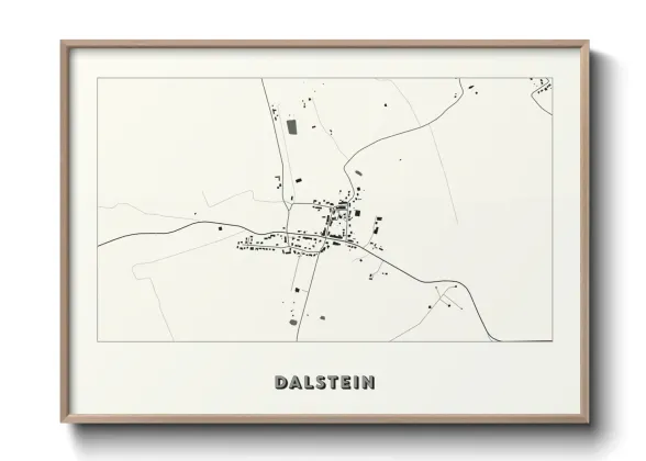 Une affiche de carte sur Dalstein