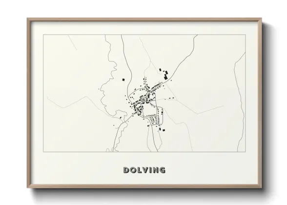 Une affiche de carte sur Dolving