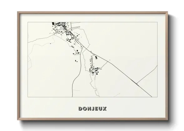 Une affiche de carte sur Donjeux