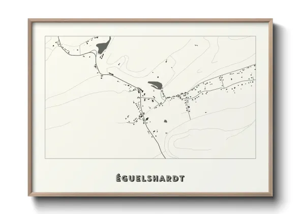 Une affiche de carte sur Éguelshardt