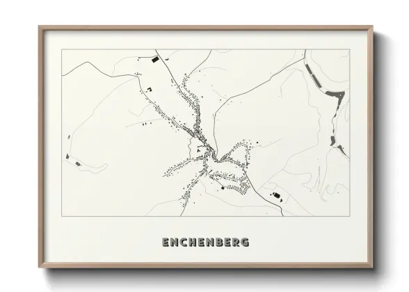 Une affiche de carte sur Enchenberg