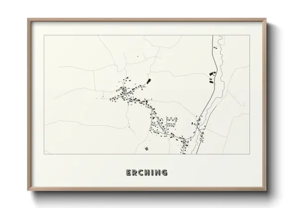 Une affiche de carte sur Erching