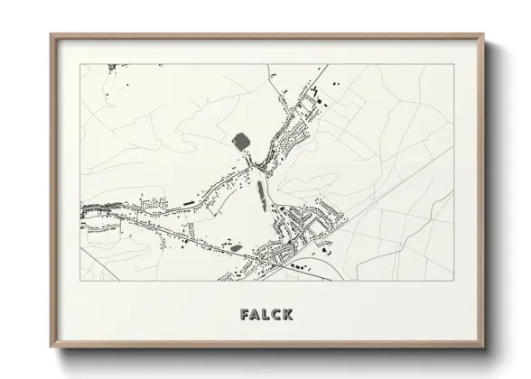 Une affiche de carte sur Falck