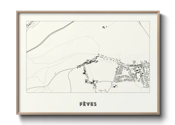 Une affiche de carte sur Fèves