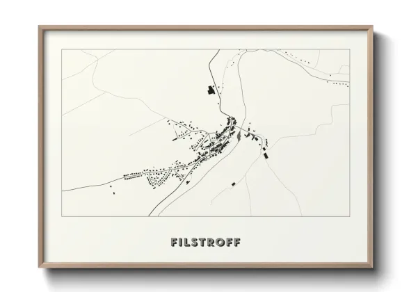 Une affiche de carte sur Filstroff