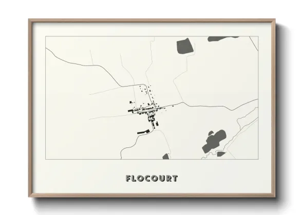 Une affiche de carte sur Flocourt