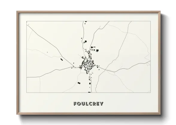 Une affiche de carte sur Foulcrey
