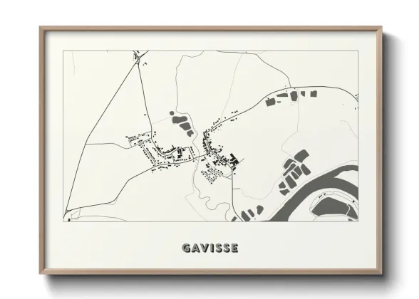 Une affiche de carte sur Gavisse
