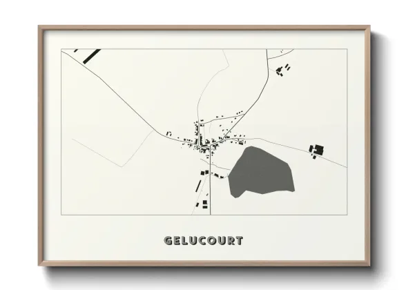 Une affiche de carte sur Gelucourt