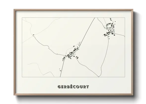 Une affiche de carte sur Gerbécourt