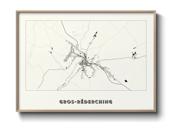 Une affiche de carte sur Gros-Réderching