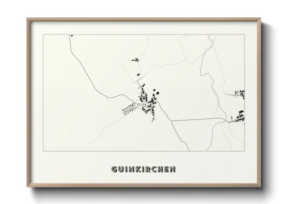 Une affiche de carte sur Guinkirchen