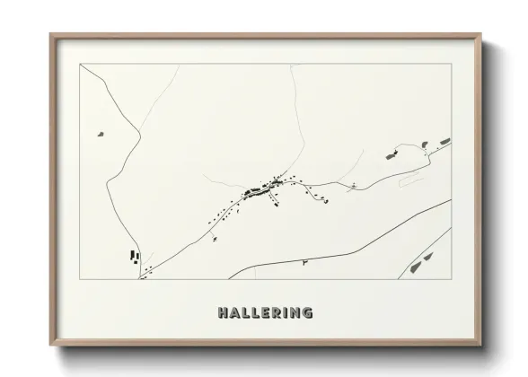 Une affiche de carte sur Hallering