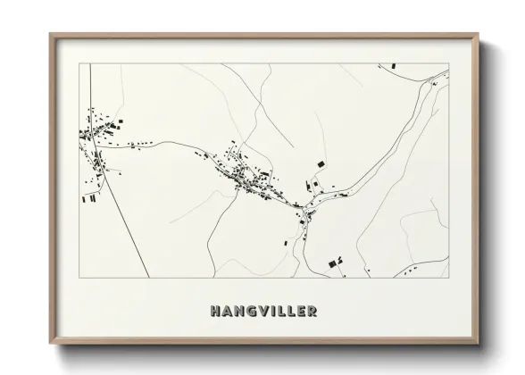 Une affiche de carte sur Hangviller
