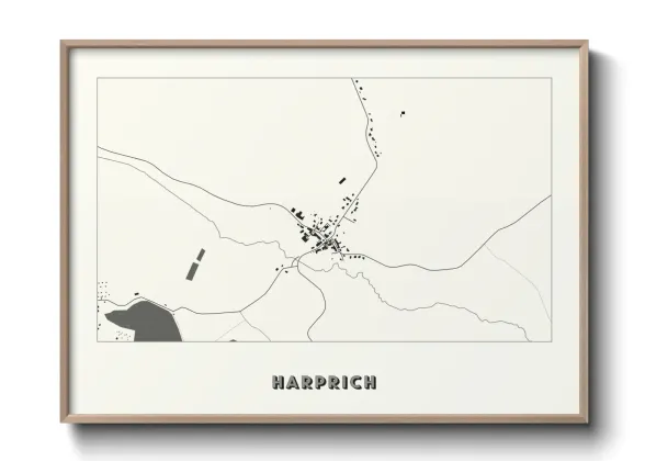 Une affiche de carte sur Harprich