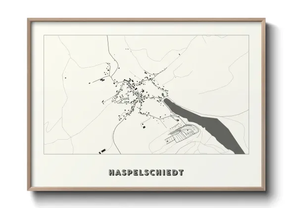 Une affiche de carte sur Haspelschiedt
