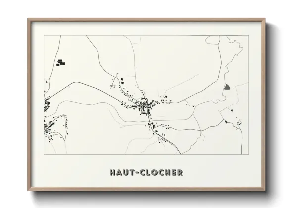 Une affiche de carte sur Haut-Clocher