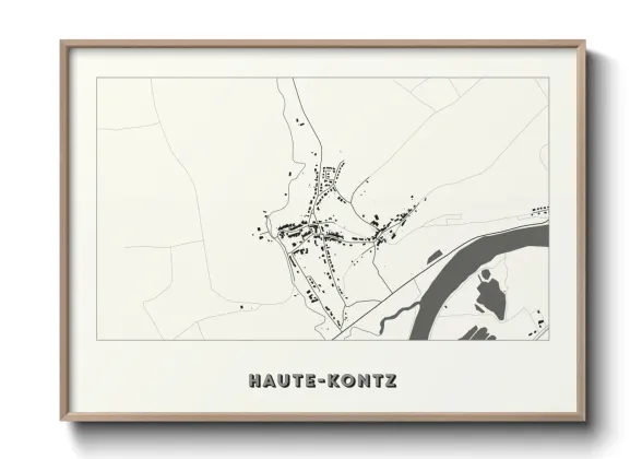 Une affiche de carte sur Haute-Kontz