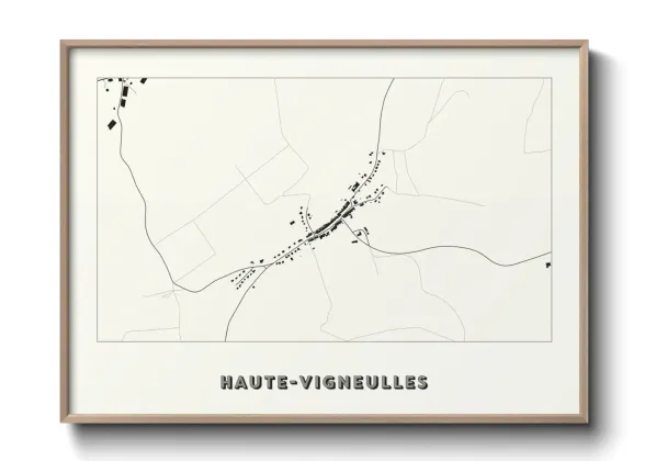 Une affiche de carte sur Haute-Vigneulles