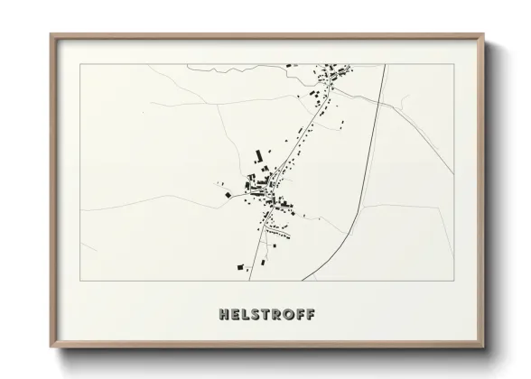 Une affiche de carte sur Helstroff
