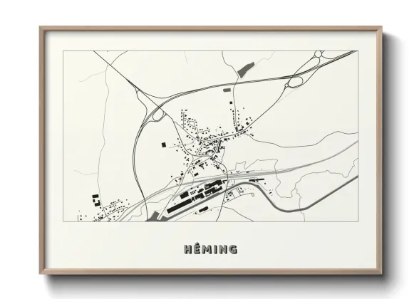 Une affiche de carte sur Héming