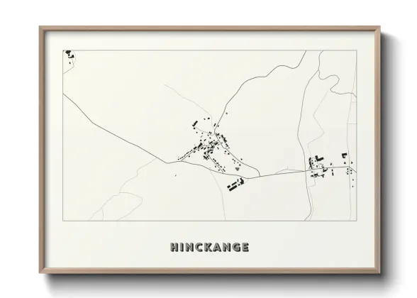 Une affiche de carte sur Hinckange