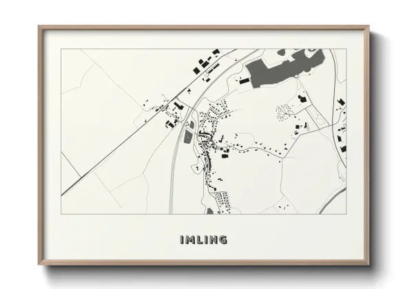 Une affiche de carte sur Imling