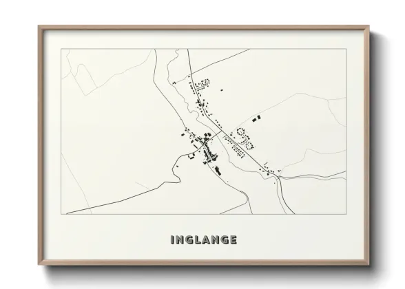 Une affiche de carte sur Inglange