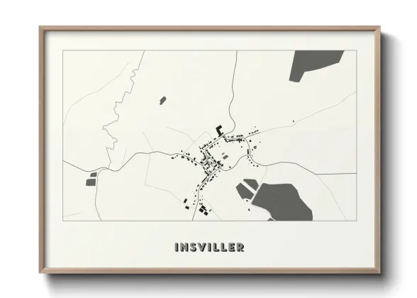 Une affiche de carte sur Insviller