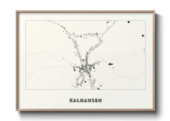 Une affiche de carte sur Kalhausen