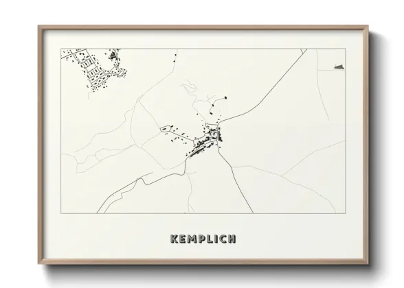 Une affiche de carte sur Kemplich