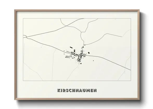 Une affiche de carte sur Kirschnaumen