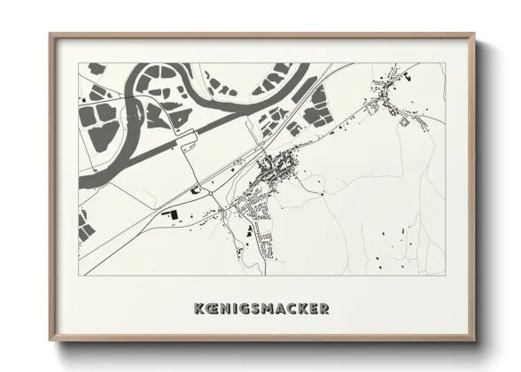 Une affiche de carte sur Kœnigsmacker