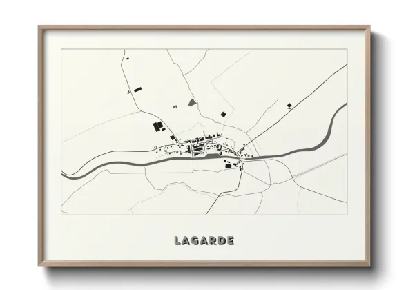 Une affiche de carte sur Lagarde