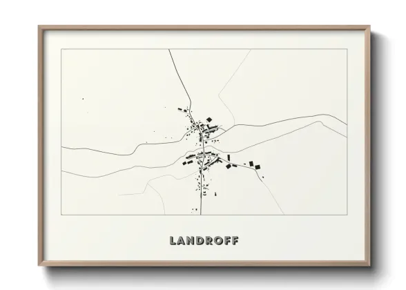 Une affiche de carte sur Landroff