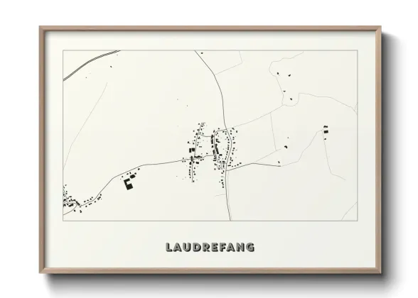 Une affiche de carte sur Laudrefang