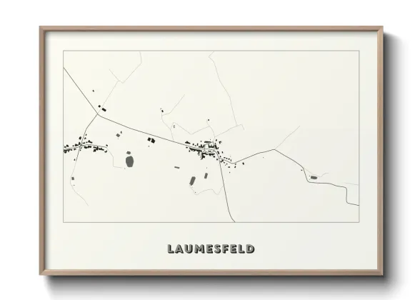 Une affiche de carte sur Laumesfeld
