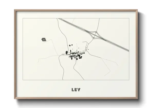Une affiche de carte sur Ley