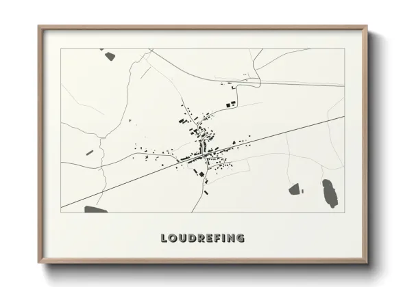Une affiche de carte sur Loudrefing