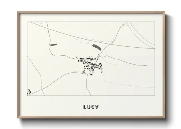 Une affiche de carte sur Lucy