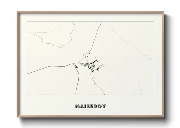 Une affiche de carte sur Maizeroy