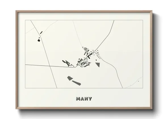 Une affiche de carte sur Many