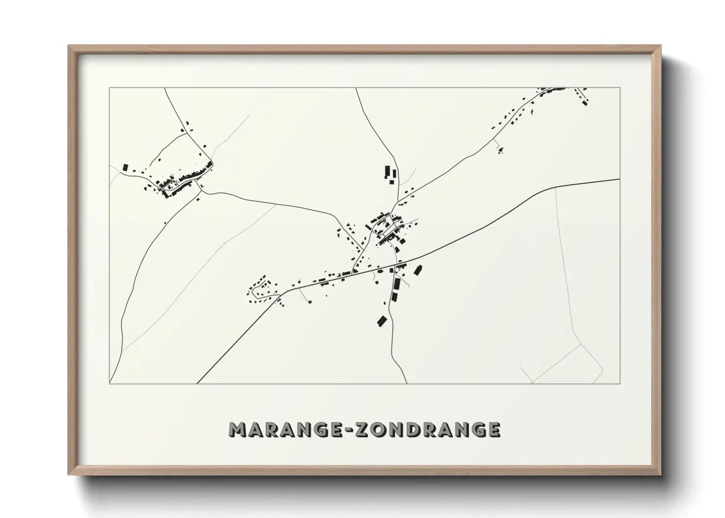 Un poster carteMarange-Zondrange