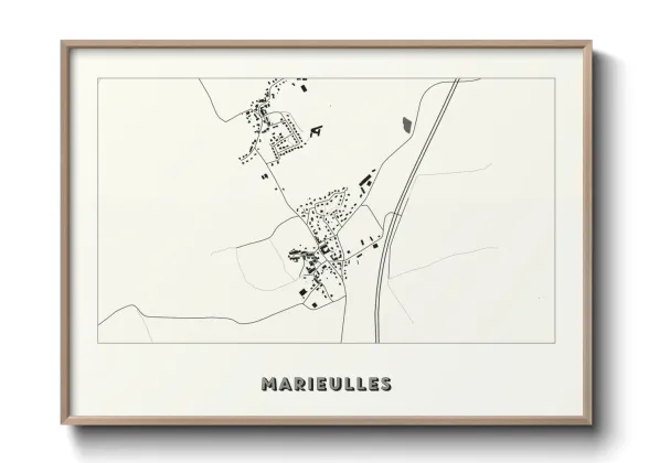 Une affiche de carte sur Marieulles