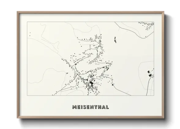 Une affiche de carte sur Meisenthal