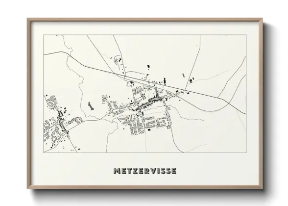 Une affiche de carte sur Metzervisse