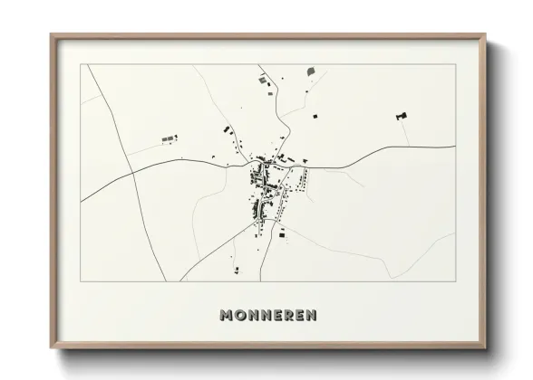 Une affiche de carte sur Monneren
