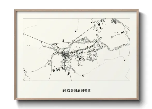 Une affiche de carte sur Morhange