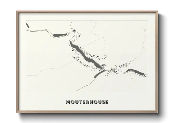 Une affiche de carte sur Mouterhouse
